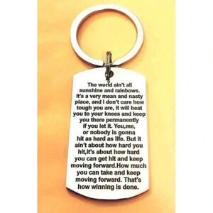 The World Ain't All Sunshine And Rainbow.... Keychain